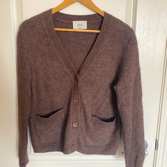 Aritzia Wilfred Shelby Cashmere Cardigan Size 2XS - Picture 2 of 11